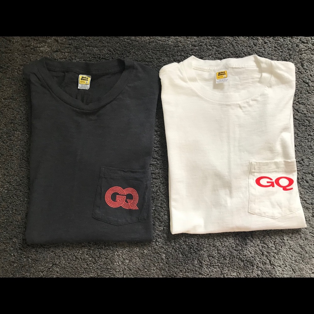 GQ X Velva Sheen T Shirts Mens Large RARE!